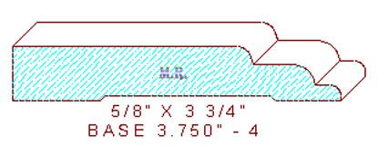 Baseboard 3-3/4" - 4