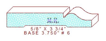 Baseboard 3-3/4" - 6 Baseboard 3-3/4" - 6