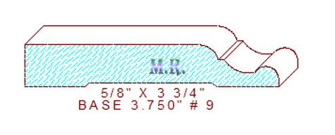 Baseboard 3-3/4" - 9