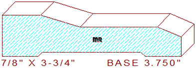 Baseboard 3-3/4" Baseboard 3-3/4"