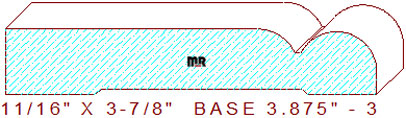 Baseboard 3-7/8" - 3 Baseboard 3-7/8" - 3