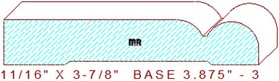 Baseboard 3-7/8" - 3