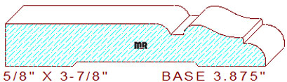 Baseboard 3-7/8"