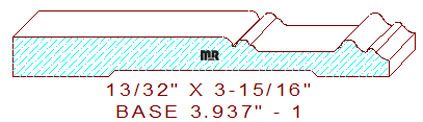Baseboard 3-15/16" - 1 Baseboard 3-15/16" - 1