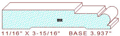 Baseboard 3-15/16" Baseboard 3-15/16"