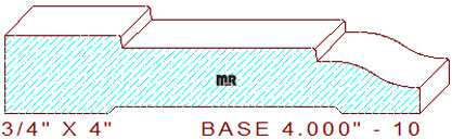 Baseboard 4" - 10 Baseboard 4" - 10