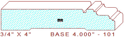 Baseboard 4" - 101 Baseboard 4" - 101
