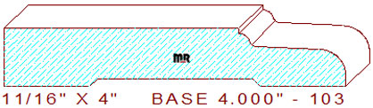 Baseboard 4" - 103