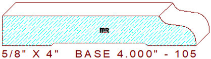 Baseboard 4" - 105