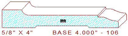 Baseboard 4" - 106 Baseboard 4" - 106