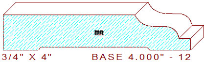 Baseboard 4" - 12 Baseboard 4" - 12