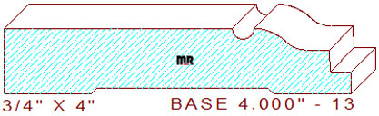 Baseboard 4" - 13 Baseboard 4" - 13