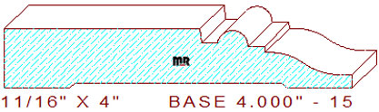 Baseboard 4" - 15 Baseboard 4" - 15