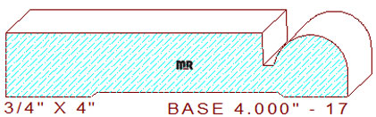 Baseboard 4" - 17 Baseboard 4" - 17