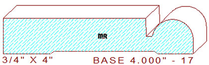 Baseboard 4" - 17