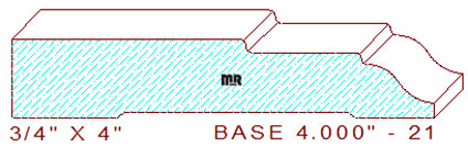 Baseboard 4" - 21 Baseboard 4" - 21