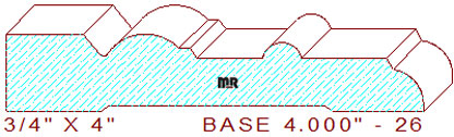 Baseboard 4" - 26 Baseboard 4" - 26