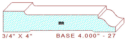 Baseboard 4" - 27