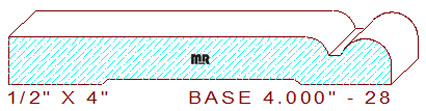 Baseboard 4" - 28 Baseboard 4" - 28