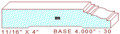 Baseboard 4" - 30 Baseboard 4" - 30