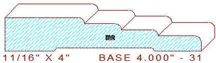 Baseboard 4" - 31 Baseboard 4" - 31