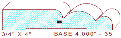 Baseboard 4" - 35 Baseboard 4" - 35