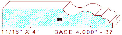 Baseboard 4" - 37 Baseboard 4" - 37
