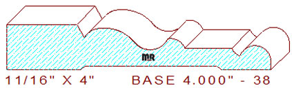 Baseboard 4" - 38