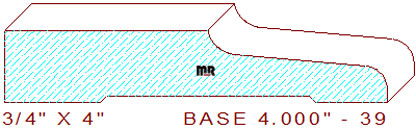 Baseboard 4" - 39 Baseboard 4" - 39