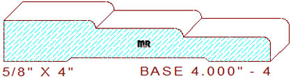 Baseboard 4" - 4