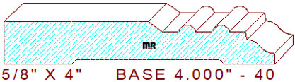 Baseboard 4" - 40 Baseboard 4" - 40