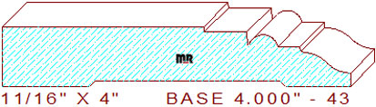 Baseboard 4" - 43