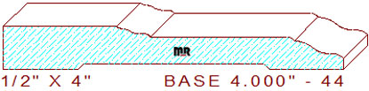 Baseboard 4" - 44 Baseboard 4" - 44