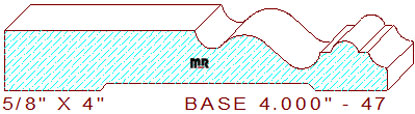 Baseboard 4" - 47 Baseboard 4" - 47
