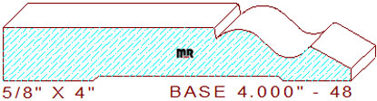 Baseboard 4" - 48 Baseboard 4" - 48
