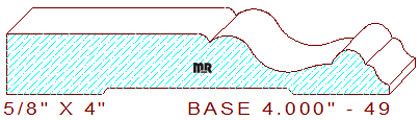 Baseboard 4" - 49