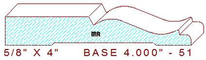Baseboard 4" - 51 Baseboard 4" - 51
