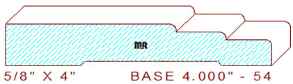 Baseboard 4" - 54