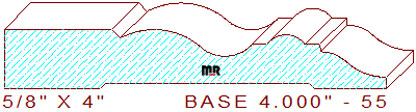 Baseboard 4" - 55 Baseboard 4" - 55