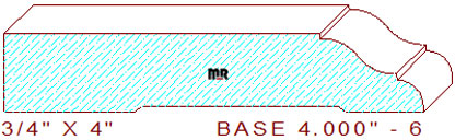 Baseboard 4" - 6 Baseboard 4" - 6