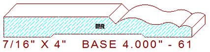 Baseboard 4" - 61