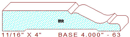 Baseboard 4" - 63 Baseboard 4" - 63