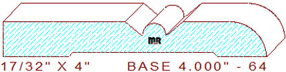 Baseboard 4" - 64 Baseboard 4" - 64