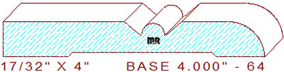 Baseboard 4" - 64