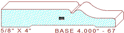 Baseboard 4" - 67 