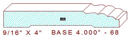 Baseboard 4" - 68 Baseboard 4" - 68