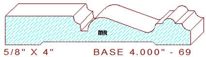 Baseboard 4" - 69