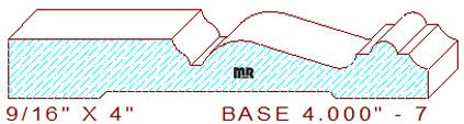 Baseboard 4" - 7 Baseboard 4" - 7