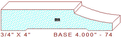 Baseboard 4" - 74 Baseboard 4" - 74