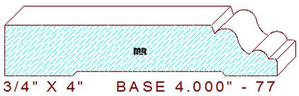 Baseboard 4" - 77 Baseboard 4" - 77